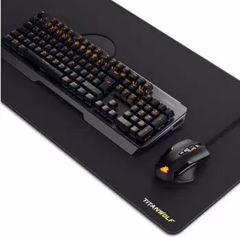 Titanwolf Alumar Gaming Set, Tastatur, Maus, XXL Mousepad