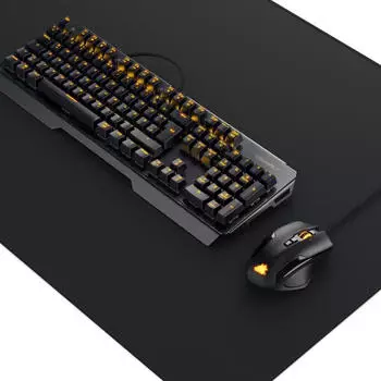 Titanwolf Alumar Tastatur-, Maus- und Mauspad-Set, Mechanisches Keyboard, Mouse & XXXL Mousepad Gaming Bundle