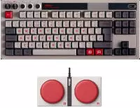 8Bitdo retro mechanische Tastatur, Bluetooth/2.4G/USB-C hei&szlig; austauschbare