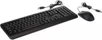 160 Wired Combo - keyboard and mouse set - QWERTY - US - black Input Device -
