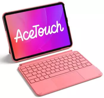 Inateck Ultraleichte Tastatur für iPad 10/11 Generation A16 2025 11 Zoll,iPad Air 11" M3/M2 (2025/2024),Air 5/4,Pro 11 Rot
