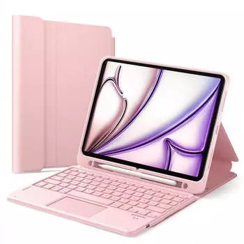 Inateck Tastaturh&uuml;lle f&uuml;r iPad 10./11. Generation, Air 11 Zoll (M3/M2), Air 5./4. Generation, Pro 11 Zoll Pink