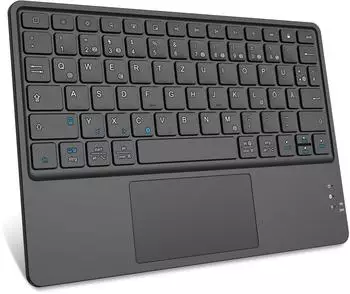 Fintie Wireless Bluetooth Keyboard with Touchpad Black (DE)