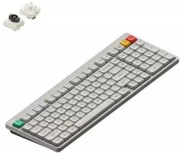 NuPhy Node 100 Low-Profile Lunar White (Brown Nano)