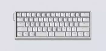Wooting 60HE V2 Split Spacebar Aluminium Silver