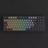 AKKO Black & Gold 5087S Gaming Tastatur, RGB Akko V3 Cream Yellow Pro
