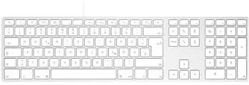 Matias Wired USB-C Keyboard Silver (DE)