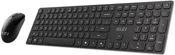 MSI Forge K210 Wireless Combo Black (DE) – MSI Forge K210 Wireless Combo – kabellose Produktivität mit ausdauerndem Akku