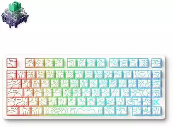 MCHOSE Jet 75 White Topographic (Kailh Magnetic God Switch)