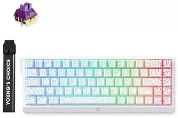 MCHOSE Ace 68 White Topographic (TTC Dragon Lord Magnetic Switch)