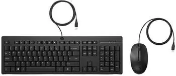 HP 225 Maus und Tastatur (kabelgebunden) (UK)