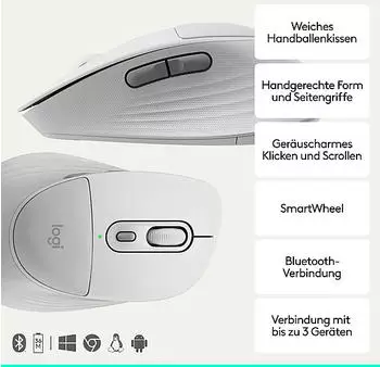 Logitech Signature Comfort Plus Combo MK880 Off White (DE)