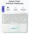 Inateck Tastatur Hülle für ipad iPad Air 13 Zoll (2025/2024), Pro 12.9 Zoll 6/5/4/3 Gen Weiß