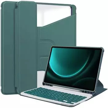 Lobwerk 3in1 Bluetooth-Set Tastatur mit Beleuchtung, Maus & Tasche für Galaxy Tab S9+ 12,4" (154702)