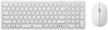 Alogic Echelon Compact Tastatur & Maus Set, Bluetooth, USB-C, QWERTY DE, weiß (ASKBT2MCWH-DE)