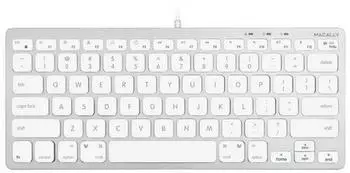 Macally SLIMKEYCA kompakte USB-A-Tastatur f&uuml;r Mac, US QWERTY