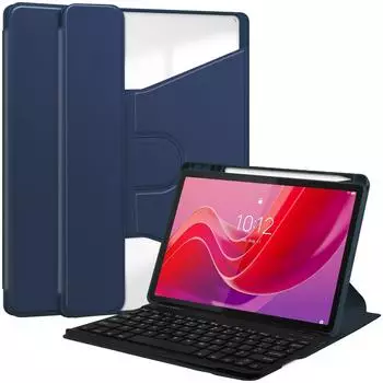 Lobwerk 3in1 Set Bluetooth-Tastatur, Maus & Hülle für Lenovo Tab M11 11