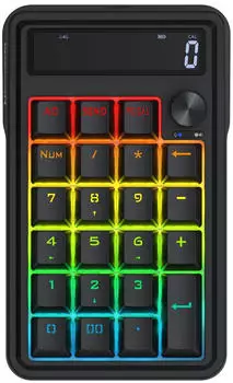 Redragon K733 PRO kabelloser Gasket RGB Nummernblock, 22 Tasten, mechanisch (K733 PRO)