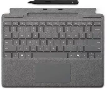 Microsoft Surface Pro Keyboard mit Slim Pen, Platinum (8X8-00170)