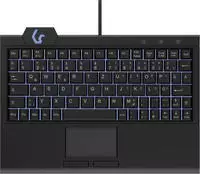 KeySonic Super-Mini-TAS Touchpad,B-light,BK, KSK-3210ELU(UK) (61024)