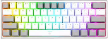 Redragon Fizz Gaming-Tastatur 60% RGB weiß/grau (K617-RGB)