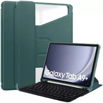 Lobwerk 3in1 Set Bluetooth-Tastatur mit Beleuchtung, Maus & Hülle für Samsung Galaxy Tab A9+ 11" (757712)