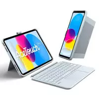 Inateck Keyboard H&uuml;lle f&uuml;r iPad 10" QWERTZ blue - Tastatur