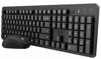 Trust ODY II Tastatur und Maus Set kabellos, niederl&auml;ndisches QWERTY (25018)