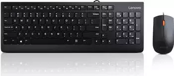 Lenovo Combo 300 USB Tastatur & Maus, kabelgebunden, schwarz (GX30M39606)