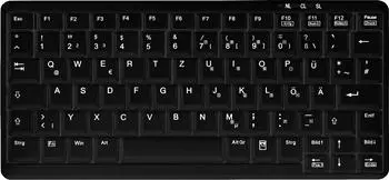 Contour Active Key AK-4100 Mini Notebook Tastatur PS/2, schwarz (AK-4100-P-B/GE)