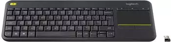 Logitech K400 Plus kabellose Tastatur RF Wireless, schwarz (920-008385)