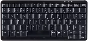 Contour Active Key AK-4100 Mini Notebook Tastatur, kabelgebunden, QWERTY, schwarz (AK-4100-U-B/US)