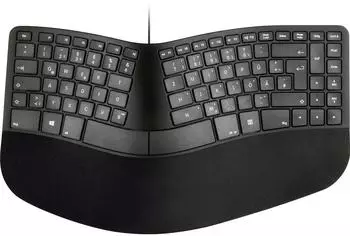 Matias FK313PC-DE Sculpted Ergonomic kabelgebundene Tastatur USB, QWERTZ schwarz (FK313PC-DE)