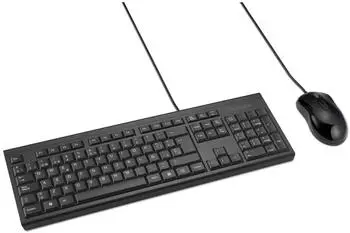 Kensington KM100 EQ Tastatur- und Maus-Set, kabelgebunden, schwarz (K75452ES)