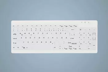 Active Key AK-C7012 Silikon-Tastaturabdeckung, weiß (AK-C7012-W/GE)