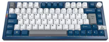 Montech MK PRO 75 RGB Gaming-Tastatur, blau/wei&szlig;, Gateron G Pro 3.0 Yellow (MK PRO 75 FY ISO)