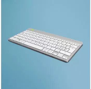 R-Go Tools Compact Break Tastatur QWERTZ (CH) kabellos wei&szlig; (RGOCOCHWLWH)