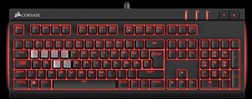 Gaming Tastatur STRAFE MX Red schwarz (CH-9000088-DE) Eigenschaften & Bewertungen Corsair STRAFE Gaming Tastatur MX-Red DE (CH-9000088-DE)