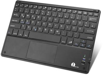 1byone Bluetooth Tastatur mit Touchpad DE schwarz (ODE00-0713)