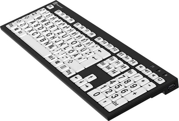 Allgemeine Daten & Ausstattung LogicKeyboard XL Print Nero PC Slim Line white on black (DE)