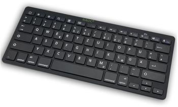 NAUC Bluetooth Tastatur DE schwarz