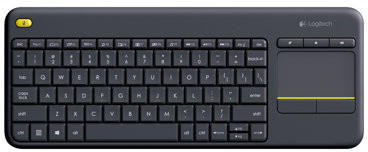 Logitech K400 Plus Wireless Touch Tastatur (black)(CH)