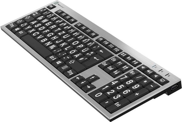 Eigenschaften & Ausstattung LogicKeyboard XLPrint PC Slim Line White on Black (DE)