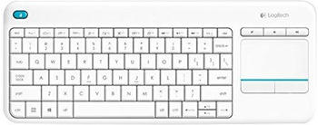 Logitech K400 Plus Wireless Touch Tastatur (white) NO