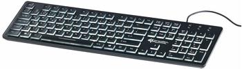 GeneralKeys Beleuchtete USB-Tastatur mit Nummernblock DE (PX4192-944)