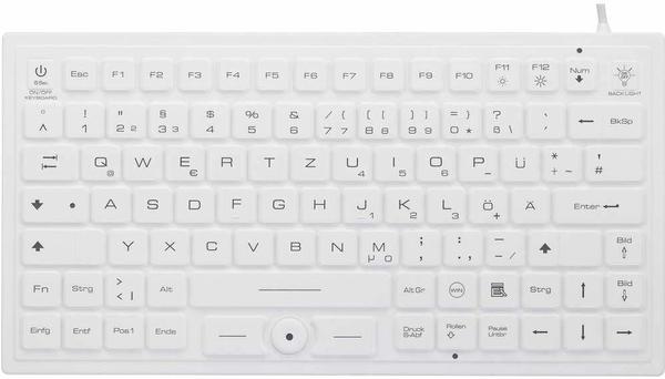 Renkforce IP 68 Industrie USB-Tastatur Weiß Spritzwassergeschützt, Staubgeschützt