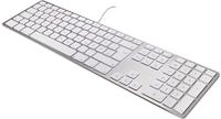Matias MT1003AL USB Tastatur Deutsch, QWERTZ, Mac Aluminium USB-Anschluss