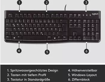Logitech K120 BE – Entdecken Sie die Vielseitigkeit der Logitech K120 BE Tastatur
