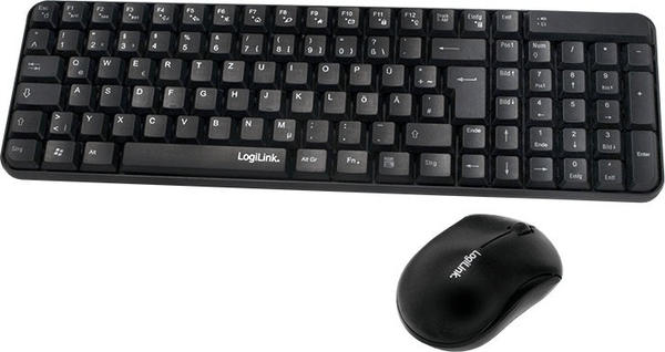 Logilink Funk Tastatur DE Set schwarz (ID0119)
