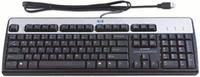 HP HPE Standard - Tastatur - USB - Silber, Carbonite - für MultiSeat t200; Compaq Business Desktop dc7700; Workstation xw8600